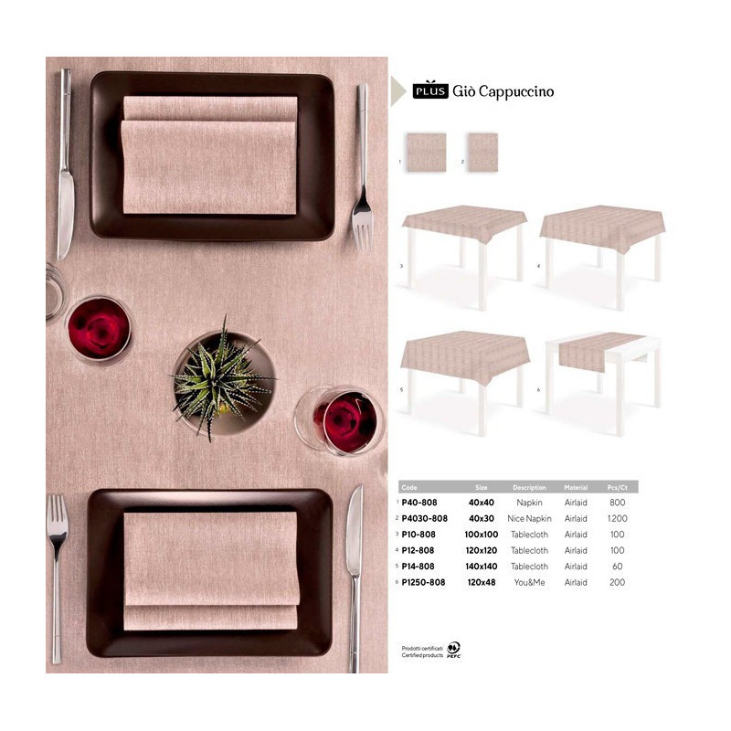 Giò Cappuccino in Airlaid–ctatrade