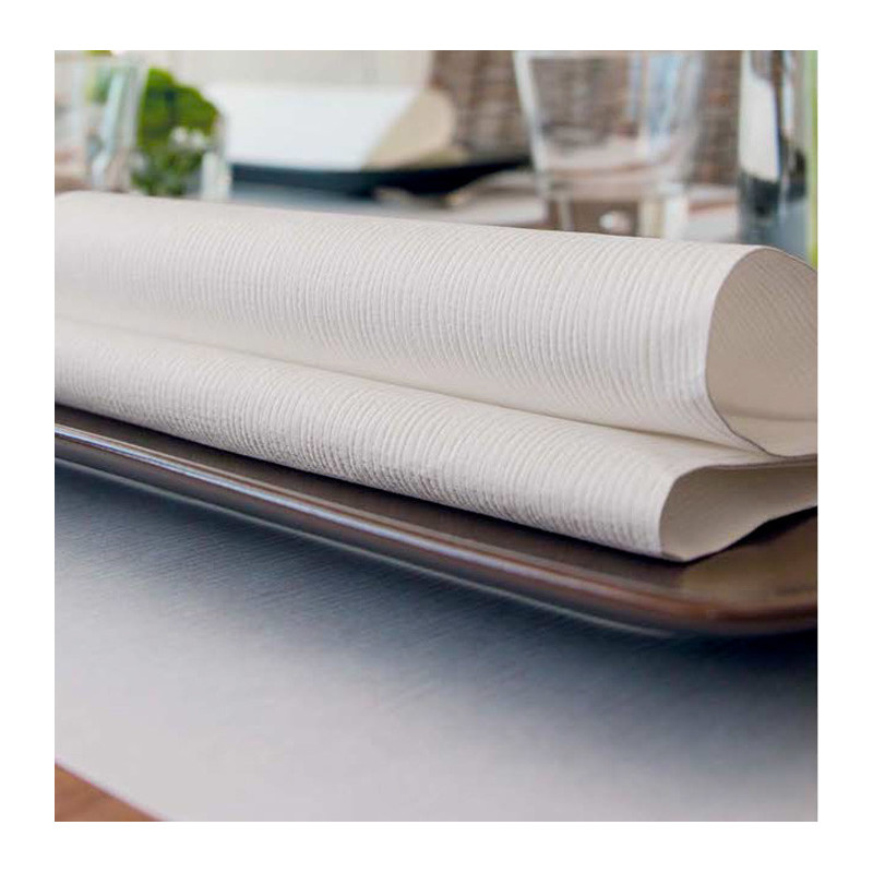 Tovaglioli monouso bianco Onda–ctatrade