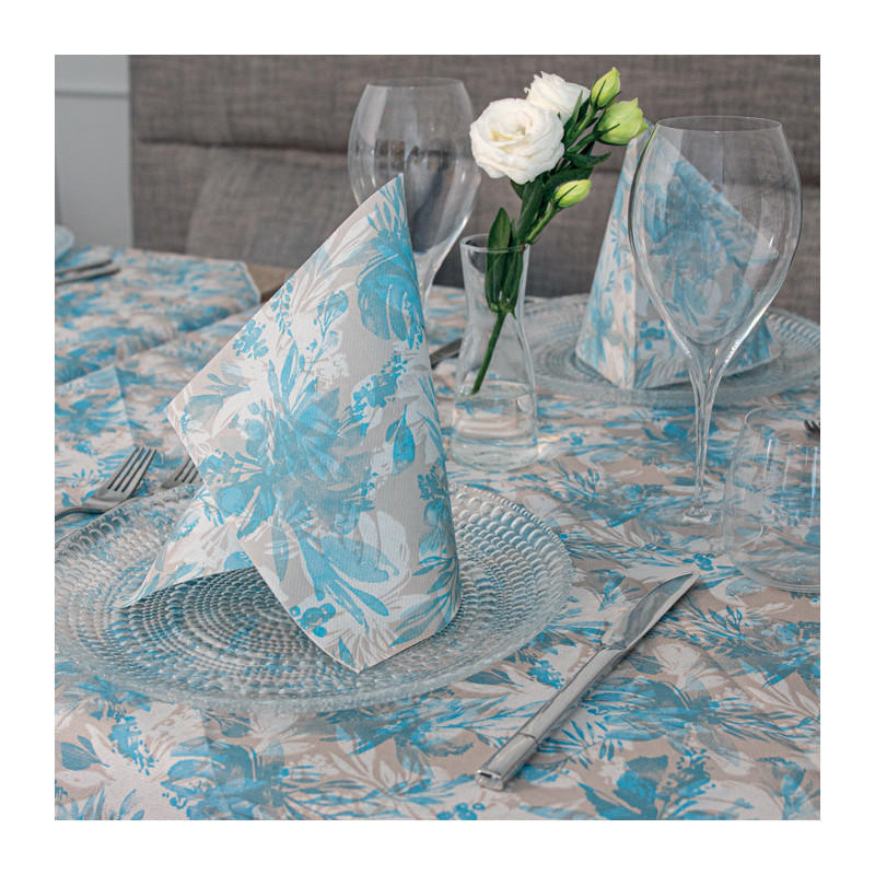 Zoe Celeste tovaglia 100x100 in Airlaid–ctatrade