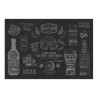 Tovagliette monouso 30x44 cm. Birra Nero-ctatrade