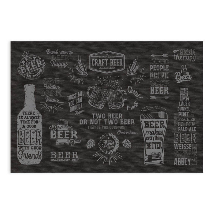 Tovagliette monouso 30x44 cm. Birra Nero-ctatrade