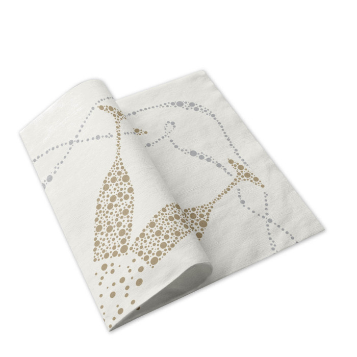 Bollicine tovagliato monouso natalizio-ctatrade