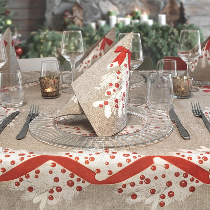 Berries tovagliato monouso natalizio–ctatrade