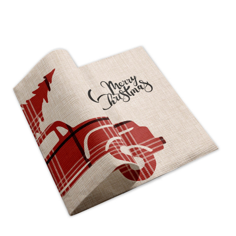 Kilt rosso tovagliato monouso natalizio–ctatrade