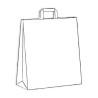 Shopper carta bianca  m. piatto 32x13x41–ctatrade