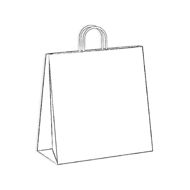 Shopper carta bianca m. intrecciato 46x16x49–ctatrade