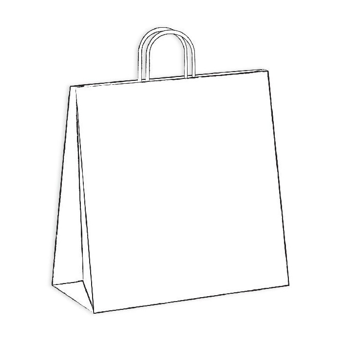 Shopper carta bianca m. intrecciato 46x16x49-ctatrade