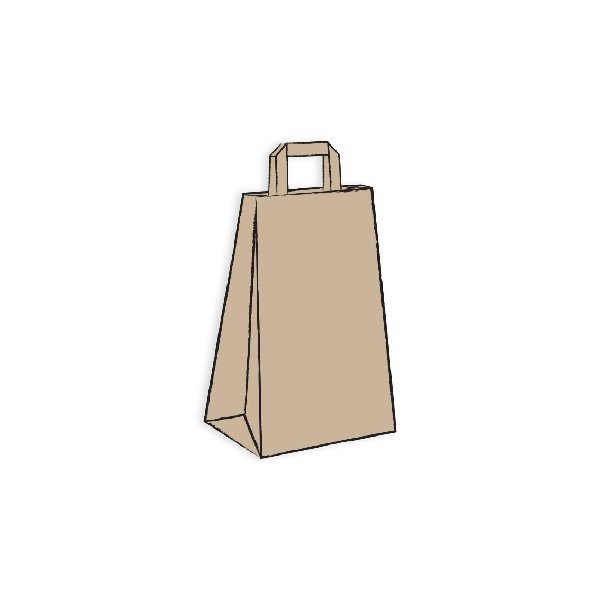 Shopper carta avana m. piatto 18x10x29-ctatrade-Pack Service Italia