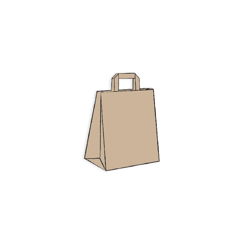 Shopper carta avana m. piatto 22x12x29–ctatrade