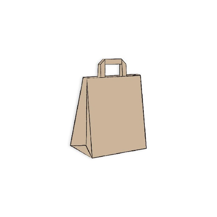 Shopper carta avana m. piatto 22x12x29-ctatrade