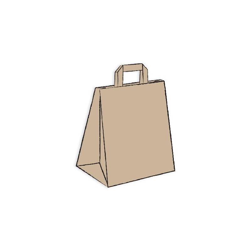 Shopper carta avana m. piatto 26x16x31-ctatrade