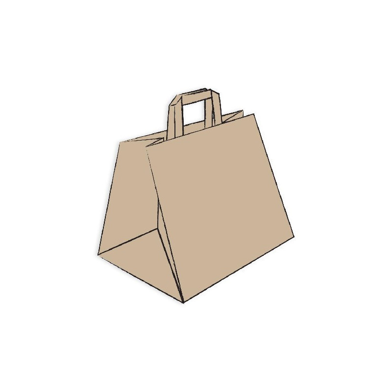 Shopper carta avana m. piatto 32x20x33-ctatrade