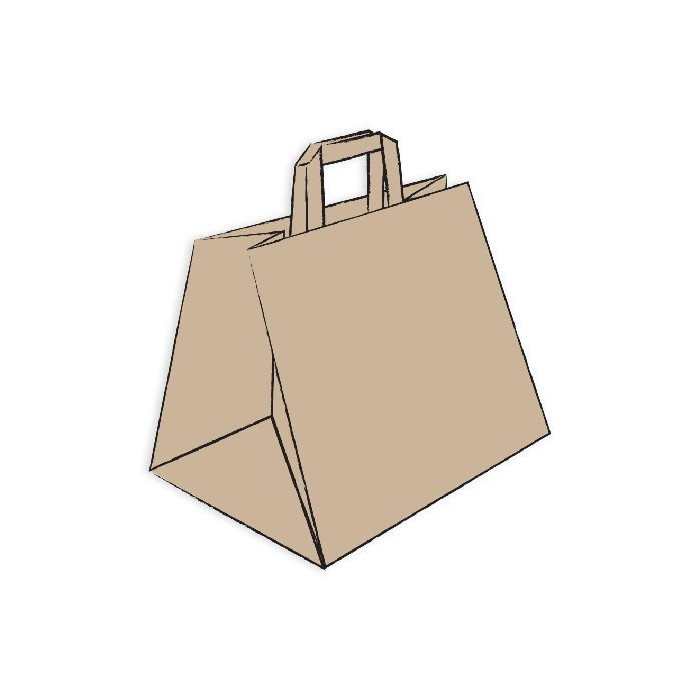 Shopper carta avana m. piatto 32x20x33-ctatrade