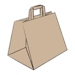 Shopper carta avana m. piatto 38x24x40