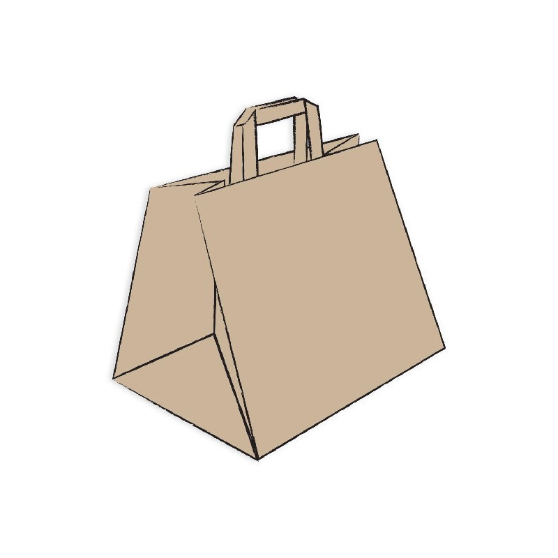 Shopper carta avana m. piatto 38x24x34-ctatrade