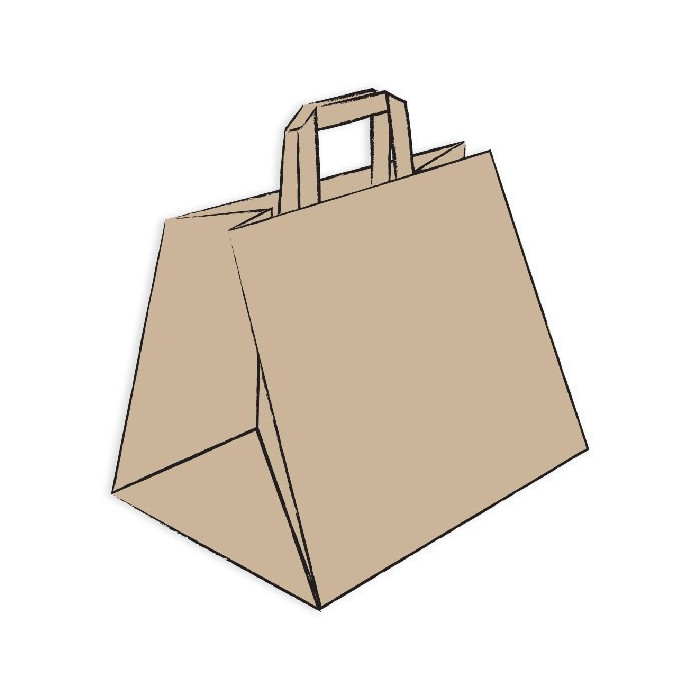 Shopper carta avana m. piatto 38x24x34-ctatrade