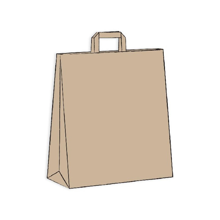 Shopper carta avana m. piatto 32x13x41-ctatrade