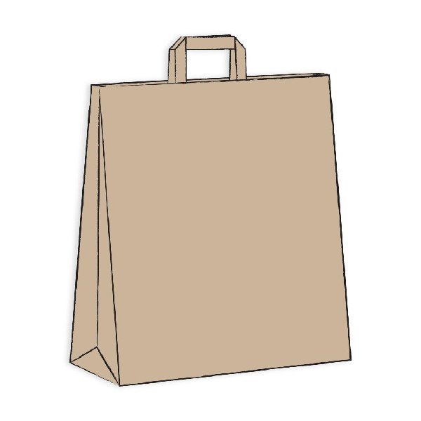 Shopper carta avana m. piatto 32x13x41-ctatrade-Pack Service Italia