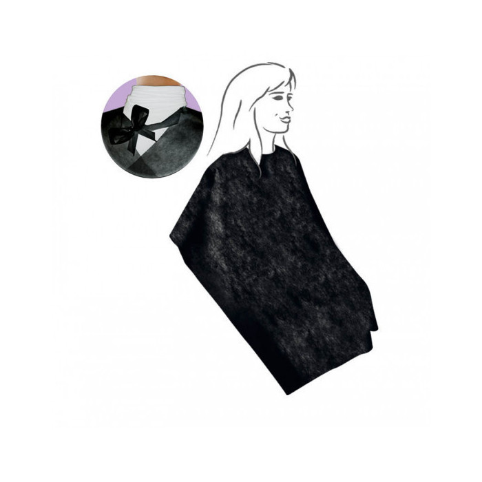 Mantella nera in TNT light con lacci (300pz.)-ctatrade