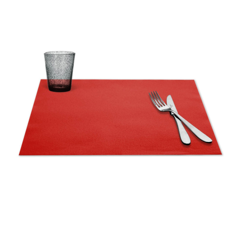 Tovaglietta Airlaid Rosso 30x40-ctatrade