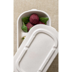 Combo vaschetta ovale biscomparto