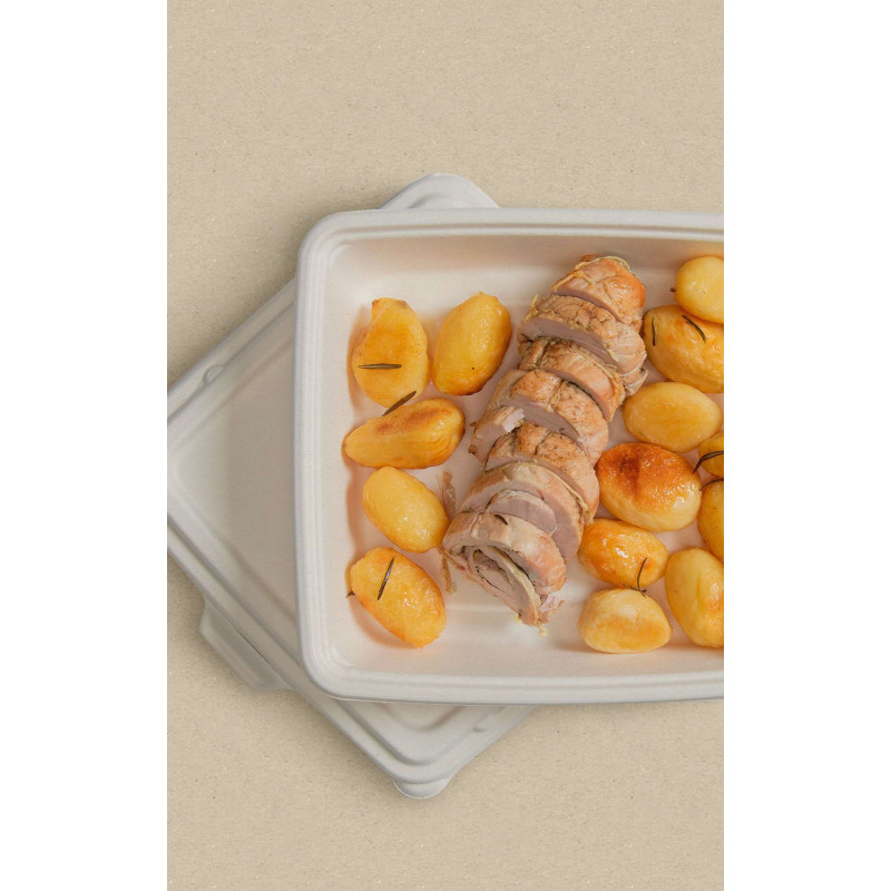 Combo vaschetta quadrata con coperchio-ctatrade