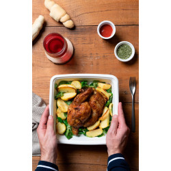 Combo vaschetta quadrata