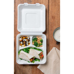 Conchiglia quadrata triscomparto