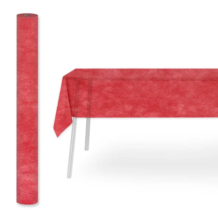 Tovaglia tnt rotolo 1.2x25m Rosso Tovaglia tnt rotolo 1.2x25m Rosso