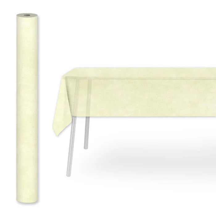 Tovaglia tnt rotolo 1.2x25m Crema Tovaglia tnt rotolo 1.2x25m Crema