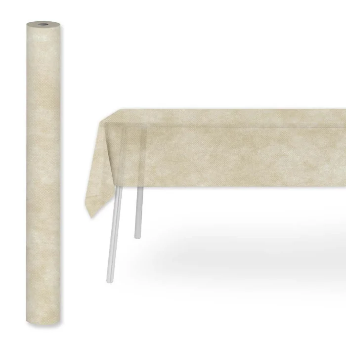 Tovaglia tnt rotolo 1.2x25m Sabbia Tovaglia tnt rotolo 1.2x25m Sabbia