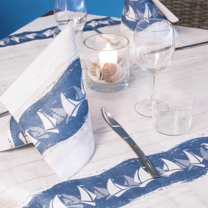 Tovagliolo Airlaid 40x40 Barche Blue-ctatrade