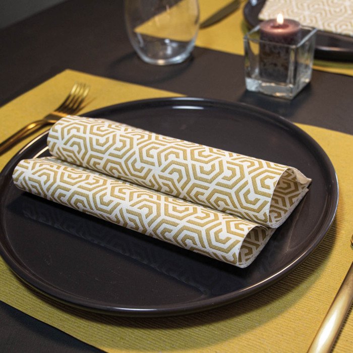 Tovagliolo Multisoft 40x40 Logic Oro-ctatrade