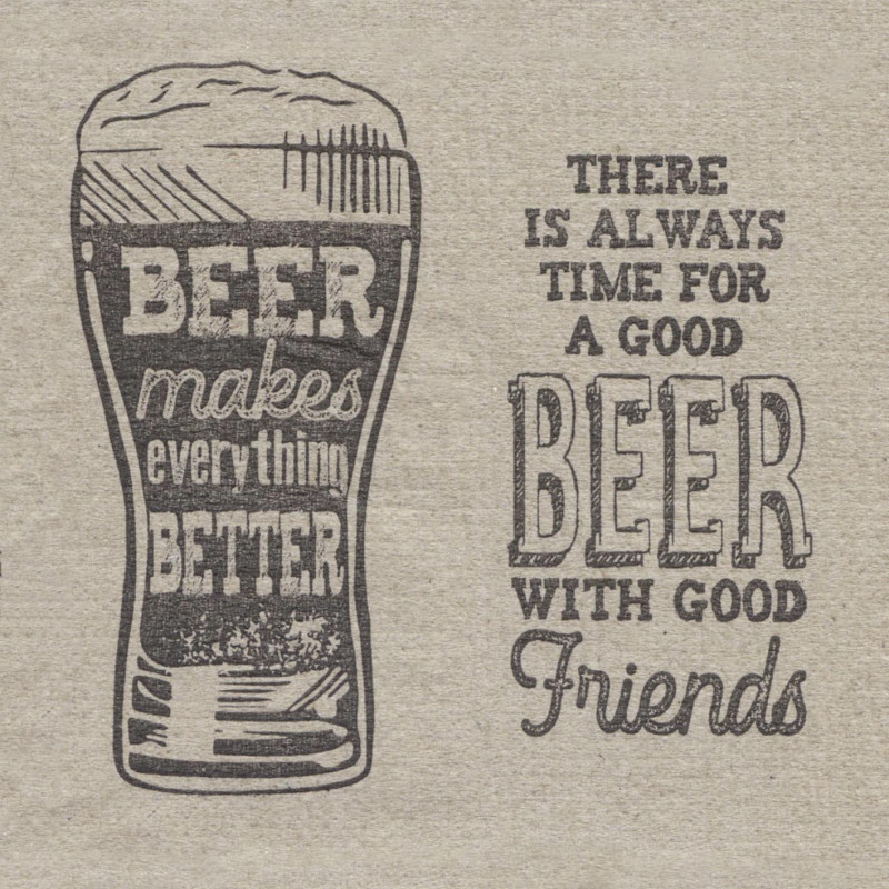 Tovagliolo Recycled Onda 20×20 Birra-ctatrade