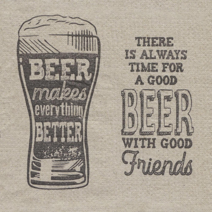 Tovagliolo Recycled Onda 20×20 Birra-ctatrade