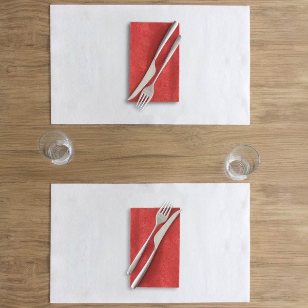 Tovagliolo Airlaid 40x24 Color Rosso-ctatrade-Pack Service Italia