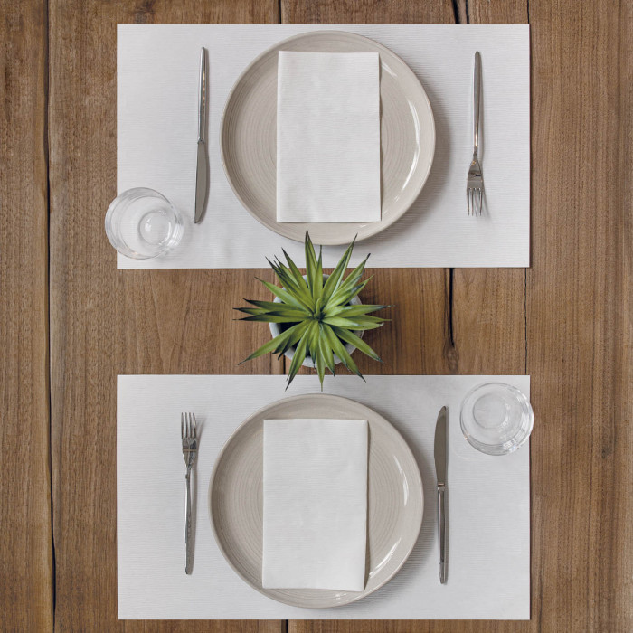 Tovagliolo Onda 40x24 Bianco-ctatrade