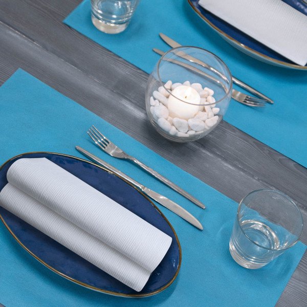 Tovagliolo Onda 40x30 Bianco-ctatrade-Pack Service Italia