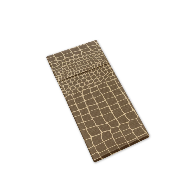 Portaposate Airlaid 40×32 Tasca Croko Cacao–ctatrade