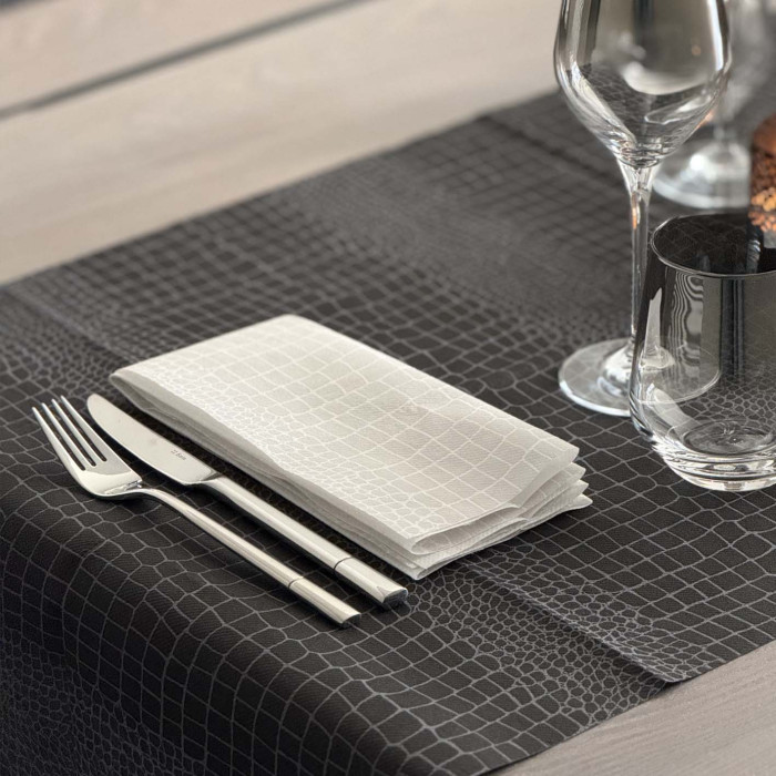 Tovaglietta Airlaid 30×48 Croko Ardesia-ctatrade