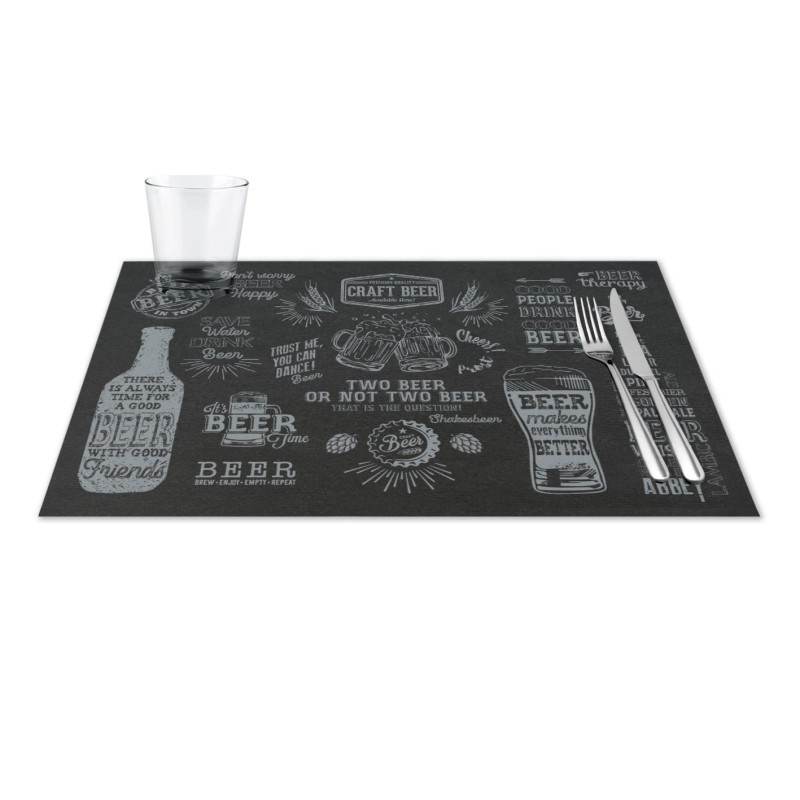 Tovagliette monouso 30x44 cm. Birra Nero-ctatrade