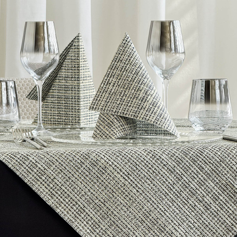 Tovaglia 100×100 Nora Antracite–ctatrade