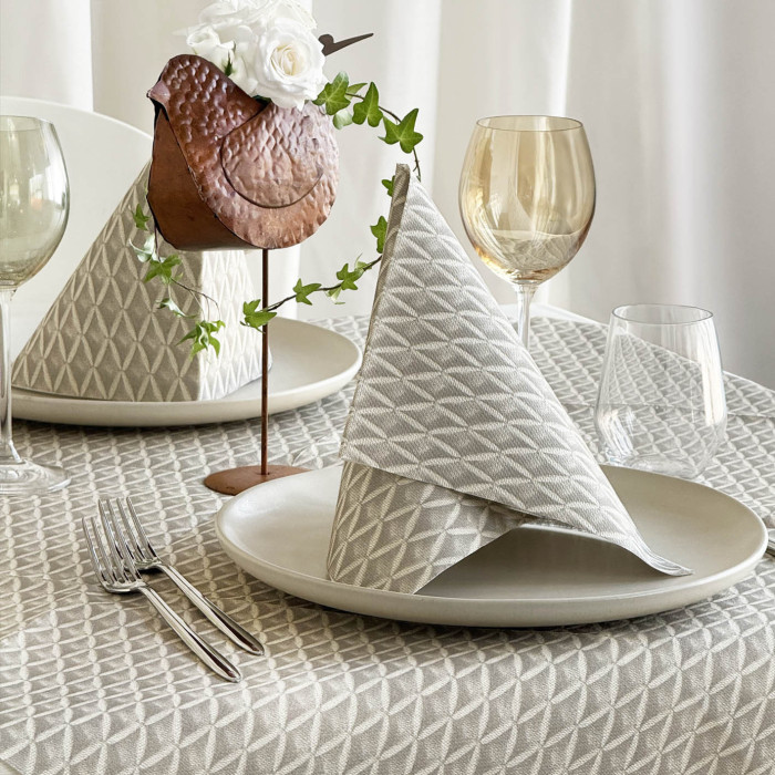 Tovaglia Airlaid 100x100 Vivy Sabbia-ctatrade-Pack Service Italia