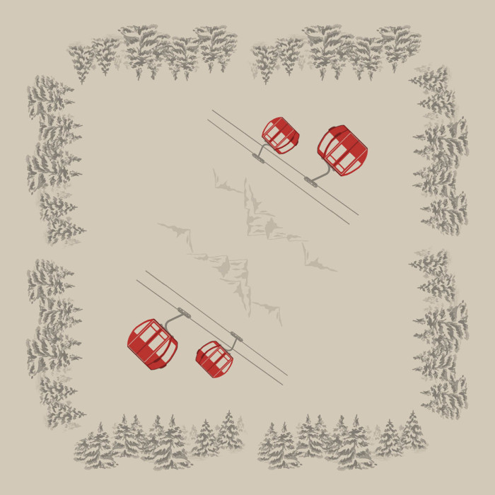 Cabinovia tovagliato monouso natalizio-ctatrade