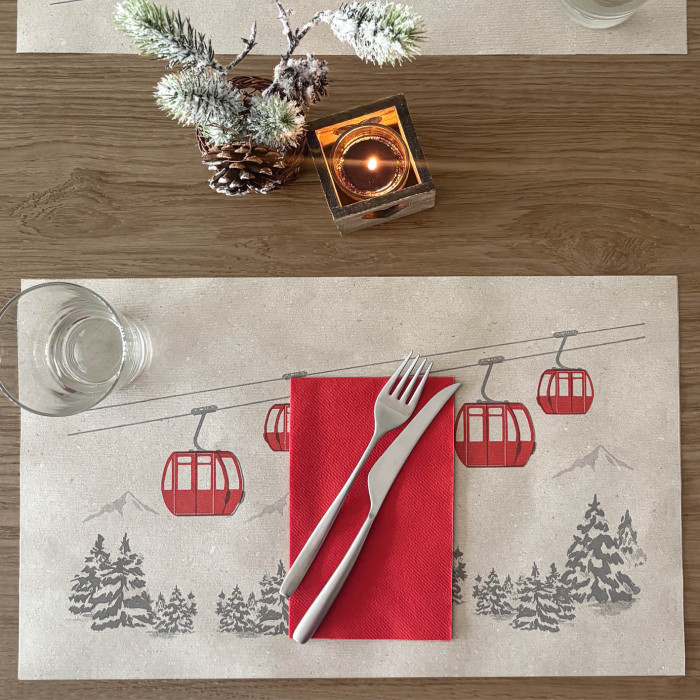 Cabinovia tovagliato monouso natalizio-ctatrade