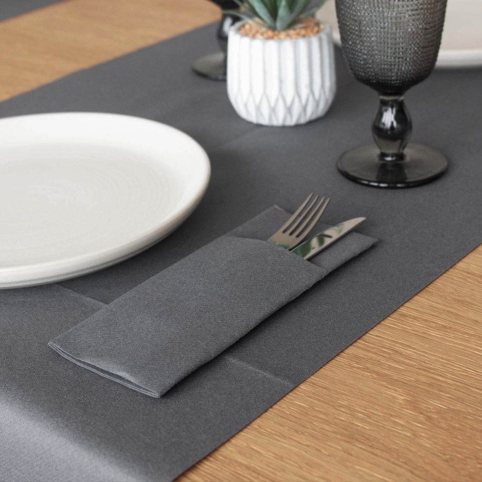 Tovaglioli tasca 40x32 ardesia airlaid-ctatrade-Pack Service Italia