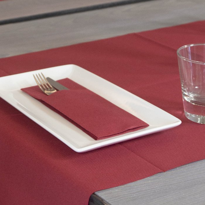 Tovaglioli tasca 40x32 bordeaux airlaid-ctatrade