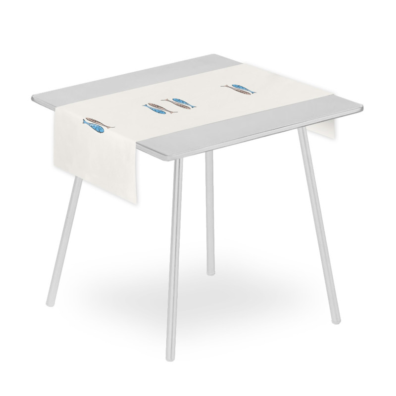 Runner airlaid 120x48 alici azzurro