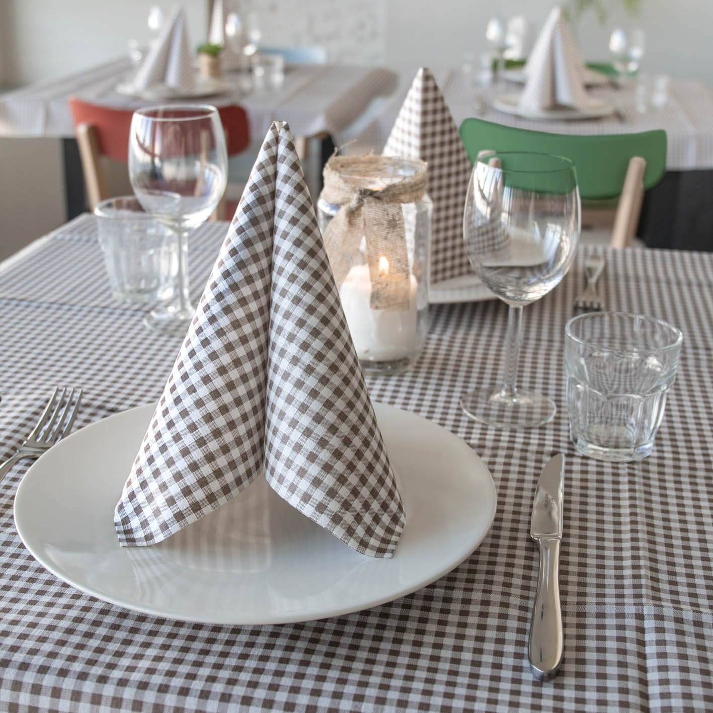 Italo Airlaid Cacao tovaglie monouso 100x100