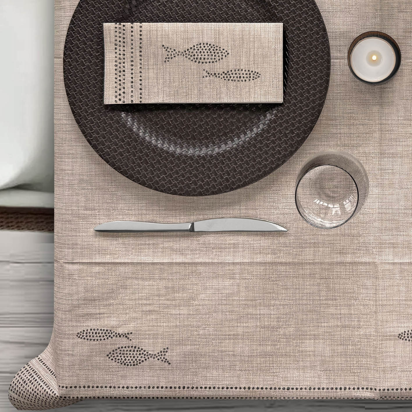 Saline moka  in airlaid tovagliato monouso